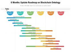 6 months update roadmap on blockchain ontology