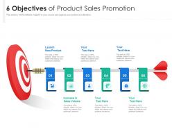 6 objectives of product sales promotion