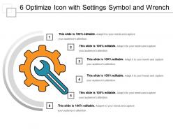 6 optimize icon with settings symbol and wrench