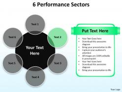 6 performance sectors flow diagrams templates 1