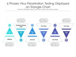 6 phases virus penetration testing displayed on triangle chart