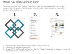 6 piece pie chart product comparison powerpoint graphics