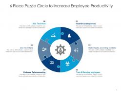 6 piece puzzle circle to increase employee productivity