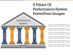 6 pillars of performance system powerpoint images