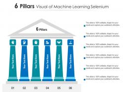 6 pillars visual of machine learning selenium infographic template