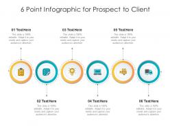 6 point for prospect to client infographic template