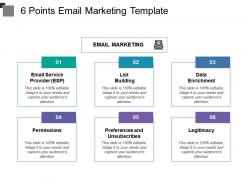 6 points email marketing template
