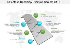 6 portfolio roadmap example sample of ppt