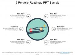 6 portfolio roadmap ppt sample