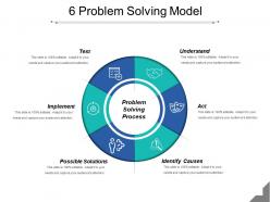 6 problem solving model powerpoint shapes