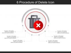 6 procedure of delete icon
