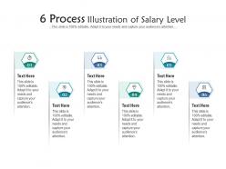 6 process illustration of salary level infographic template