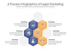 6 process infographics of legal docketing template