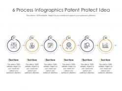 6 process infographics patent protect idea template