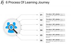 6 process of learning journey powerpoint slide deck
