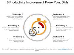6 productivity improvement powerpoint slide