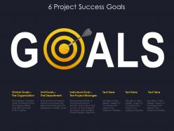 6 project success goals