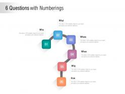 6 questions with numberings