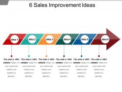 6 sales improvement ideas powerpoint show
