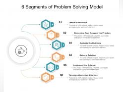 6 segments of problem solving model