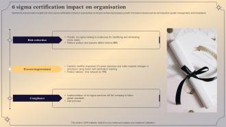 6 Sigma Certification Impact On Organisation