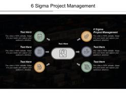 6 sigma project management ppt powerpoint presentation pictures elements cpb