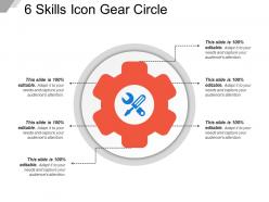 6 skills icon gear circle