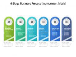 6 stage business process improvement model