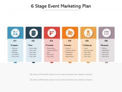 6 stage event marketing plan