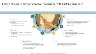 6 Stage Process To Develop Effective Relationship With Banking Consumer