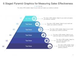 6 staged pyramid graphics for measuring sales effectiveness infographic template