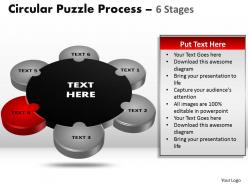 6 stages circular diagram puzzle 7