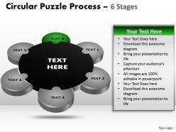 6 stages circular puzzle