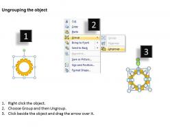 6 stages gears internconnected powerpoint slides and ppt templates db