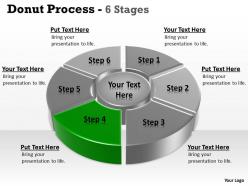 6 stages pie donut chart business statistics 3