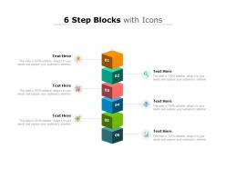 6 step blocks with icons