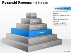 6 step in a pyramid diagram slides presentation diagrams templates powerpoint info graphics