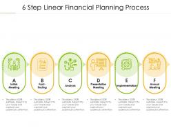 6 step linear financial planning process