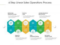 6 step linear sales operations process
