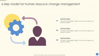 6 Step Model For Human Resource Change Management
