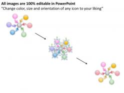 6 steps converging arrows to center point process software powerpoint templates