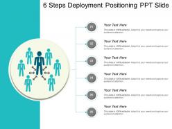 6 steps deployment positioning ppt slide
