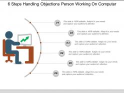 6 steps handling objections person working on computer