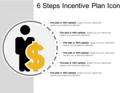 6 steps incentive plan icon