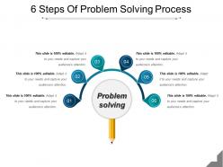 6 steps of problem solving process powerpoint show