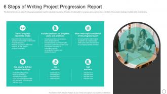 6 Steps Of Writing Project Progression Report