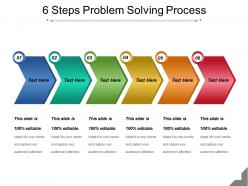 6 steps problem solving process powerpoint slide
