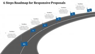 6 steps roadmap for responsive proposals ppt powerpoint presentation graphics design