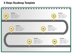 6 Steps Roadmap Template M1233 Ppt Powerpoint Presentation Pictures Topics