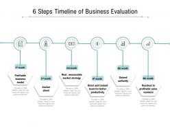 6 steps timeline of business evaluation